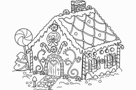 Christmas House Coloring Pages - Part 4